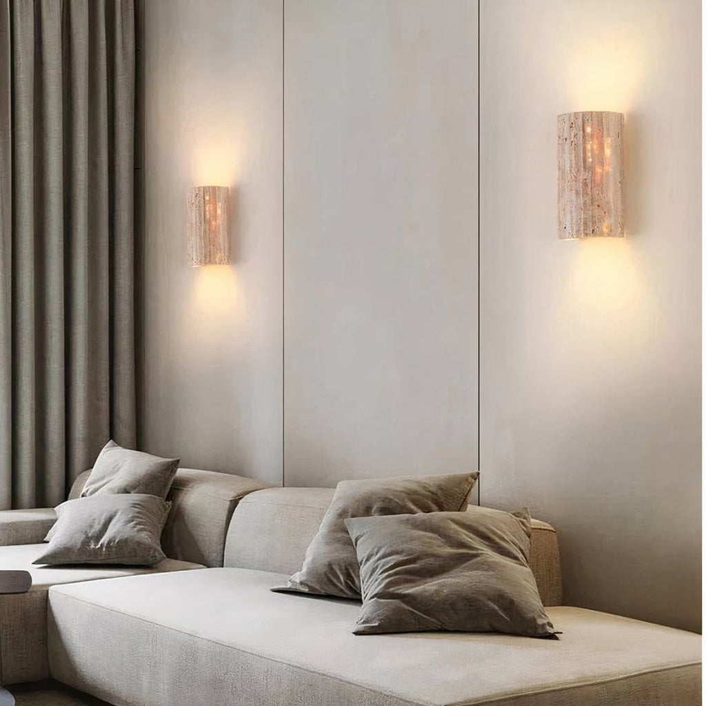 Applique murale verticale en pierre naturelle dans le style bohème – Cléor Aube
