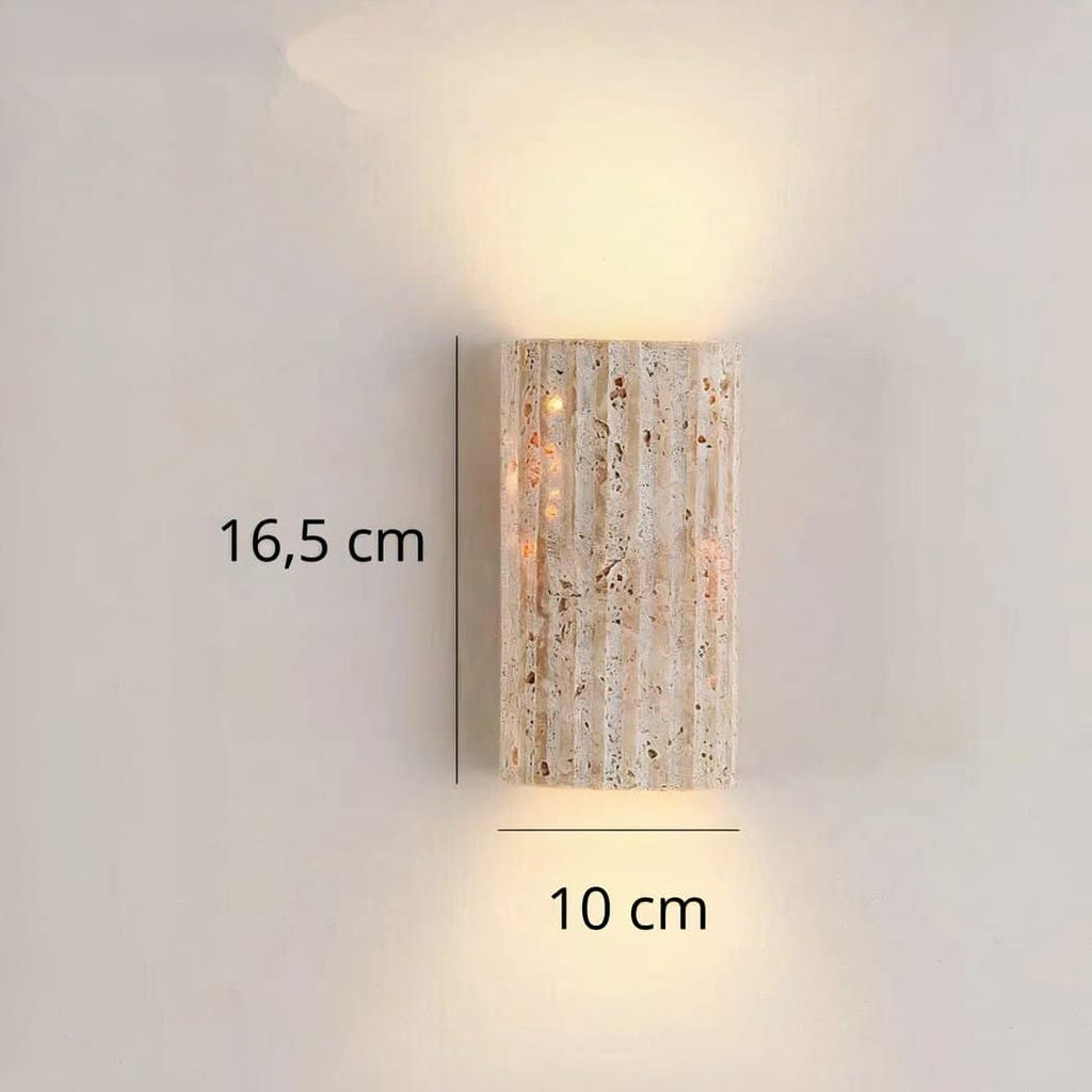 Applique murale verticale en pierre naturelle dans le style bohème – Cléor Aube