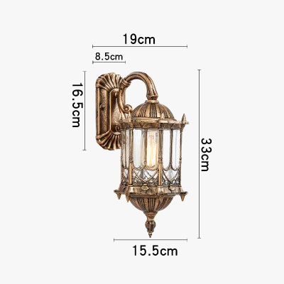 Applique murale — Vintage en bronze pour extérieur étanche
