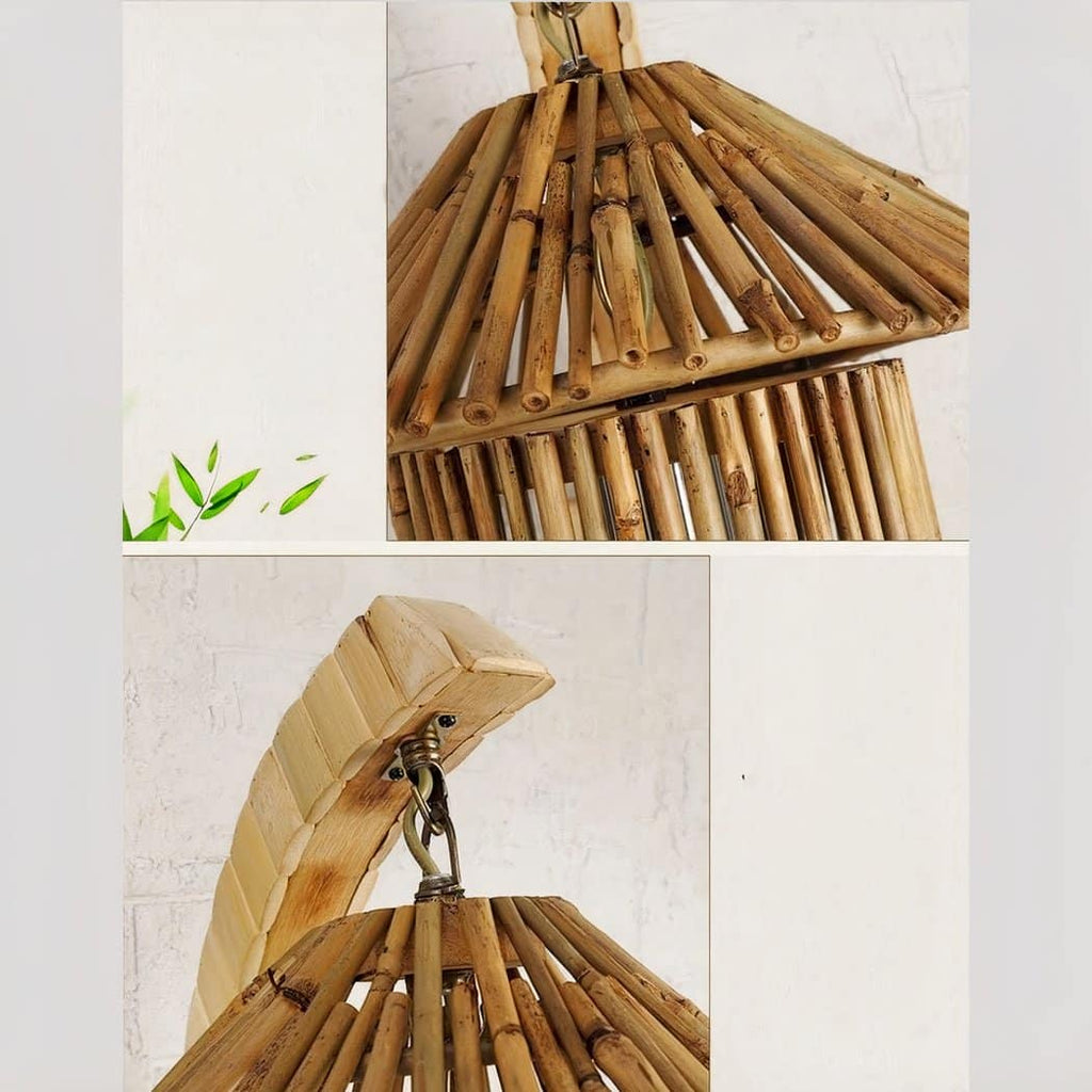 Applique rétro en osier et bambou de style japonais – Lioris Dune
