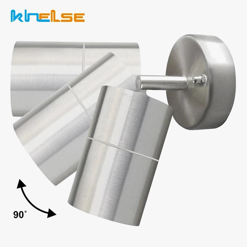Applique murale — Extérieures LED réglables en acier inoxydable