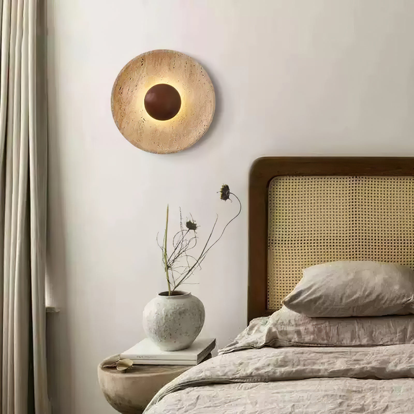 Aveny Applique Murale Sun en Travertin - 11