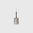 Priya Lustre Suspension Moderne Minimaliste Verre Clair/Gris Bar - Neutralighting