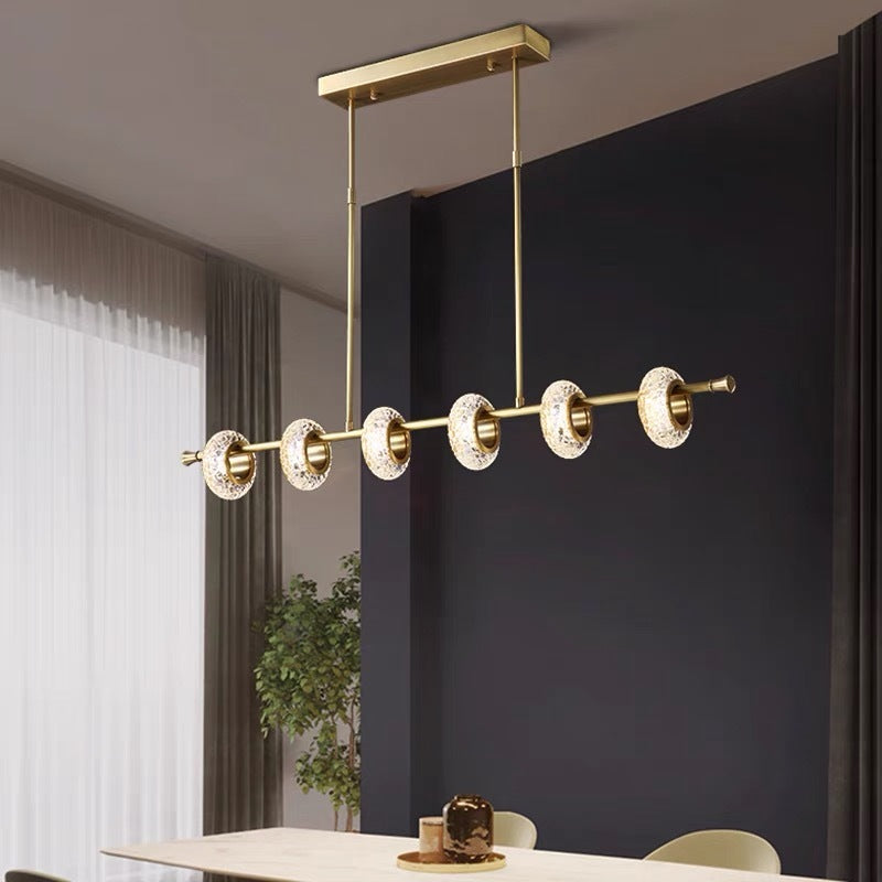 Kristy Luminaires Suspension Moderne LED Or Métal/Acrylique Salle à manger - Neutralighting