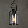 Epoch LED Suspension Noir Rouille Verre Métal Chambre à coucher - Neutralighting