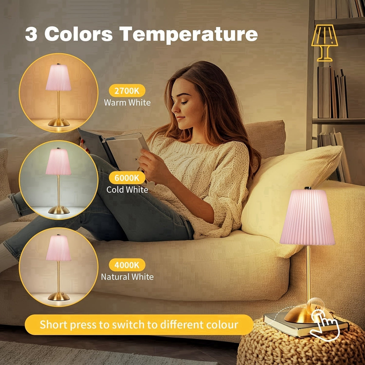 Lampe à poser Victoire Jeanne – vue 1