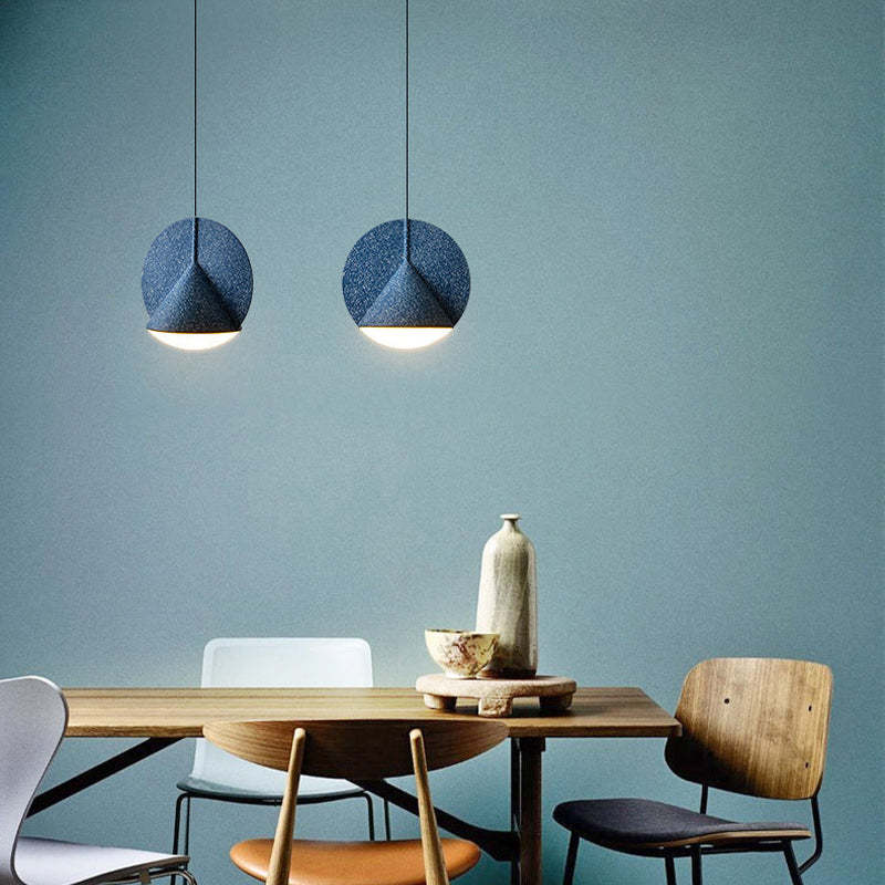 Valentina Suspension Dôme Moderne, Résine, Gris/Bleu/Jaune/Orange, Salon - Neutralighting