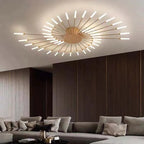 Wesley Plafonnier Fireworks Design Artistique Noir/Doré - Neutralighting