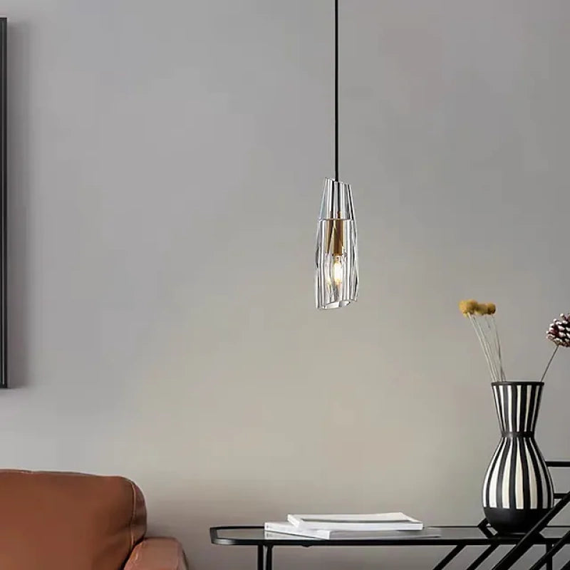 Kristy Luminaires épuré Suspension Moderne LED Métal/Cristal Salon/Salle à manger - Neutralighting