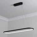 Arisha Suspension Ovale Moderne, Métal/Gel de Silice, Blanc/Noir/Or, Bar - Neutralighting