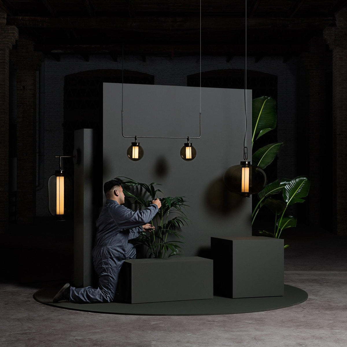 Uphaos Suspension Moderne en Verre pour Famille - Neutralighting
