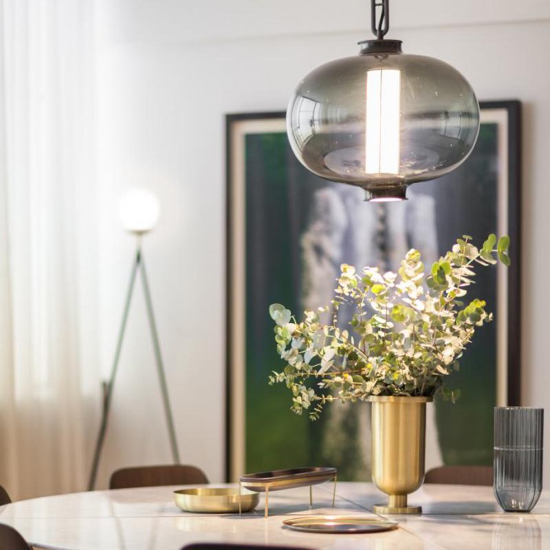 Uphaos Suspension Moderne en Verre pour Famille - Neutralighting