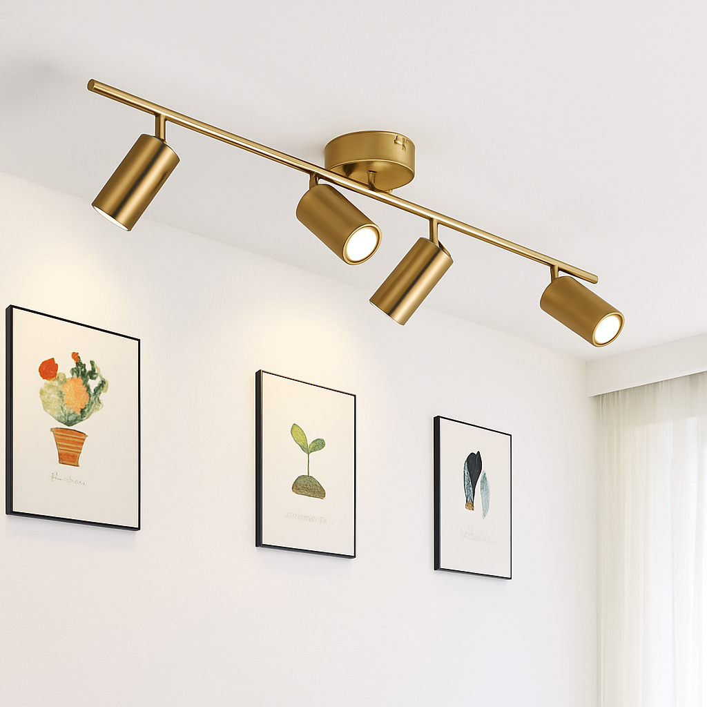 Spots Barre LED en aluminium noir ou doré Mounted Ferdinand Sonate - Simplicité & Caractère au Quotidien