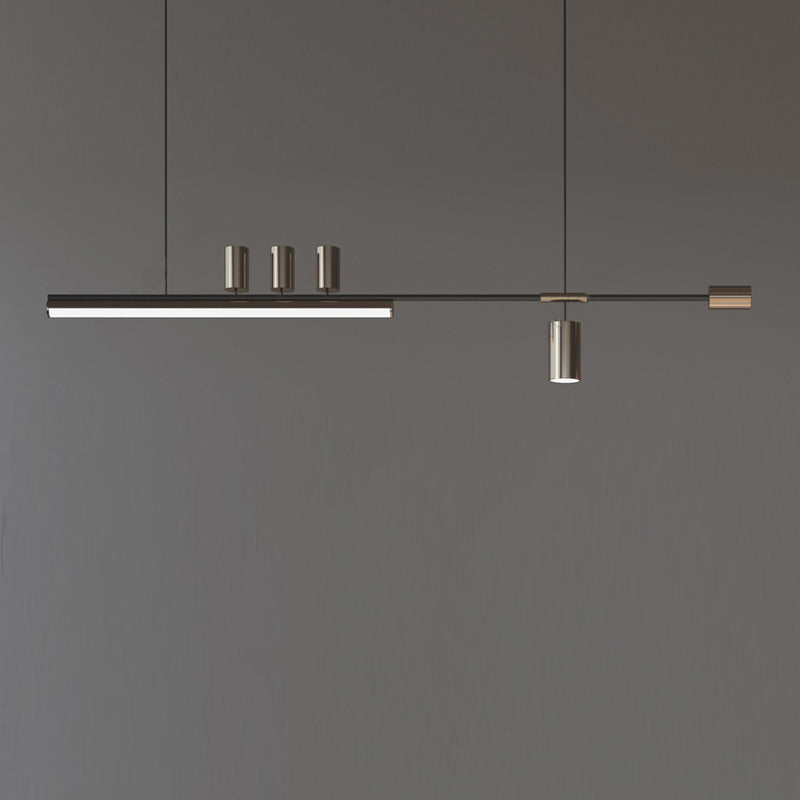 Ray Suspension Linéaire Moderne, Métal, Doré, Salon - Neutralighting