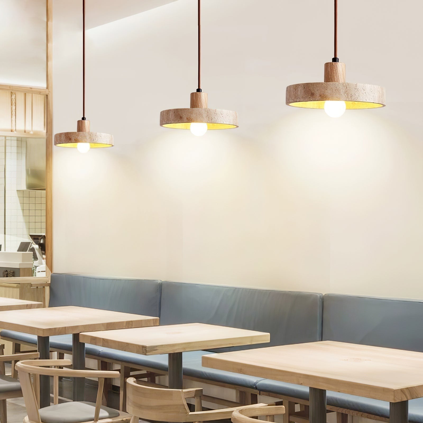 Evvynor Travertin Pendentif Lumière - Neutralighting