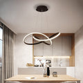 Arisha Suspension Linéaire Moderne, Metal/Gel de Silice, Blanc/Noir, Salon - Neutralighting