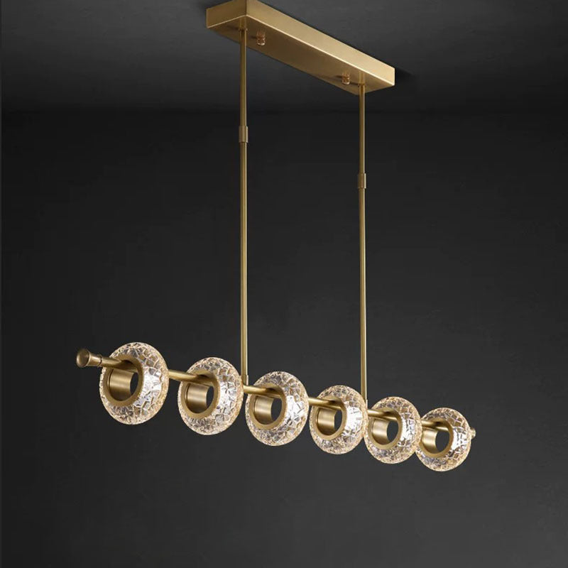 Kristy Luminaires Suspension Moderne LED Or Métal/Acrylique Salle à manger - Neutralighting