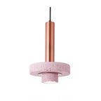 Aelith Suspension Cylindre Moderne Métal/Pierre Salle à Manger - Neutralighting