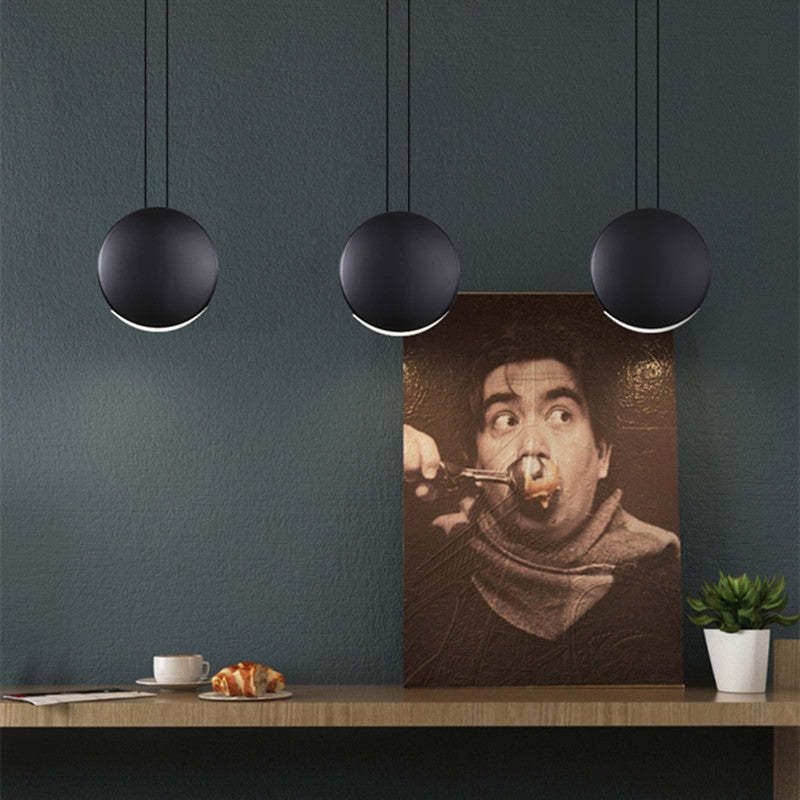 Valentina Suspension Ronde Simple, Métal/Résine, Noir/Vert/Brun/Gris/Blanc, Chambre à Coucher/Bureau - Neutralighting