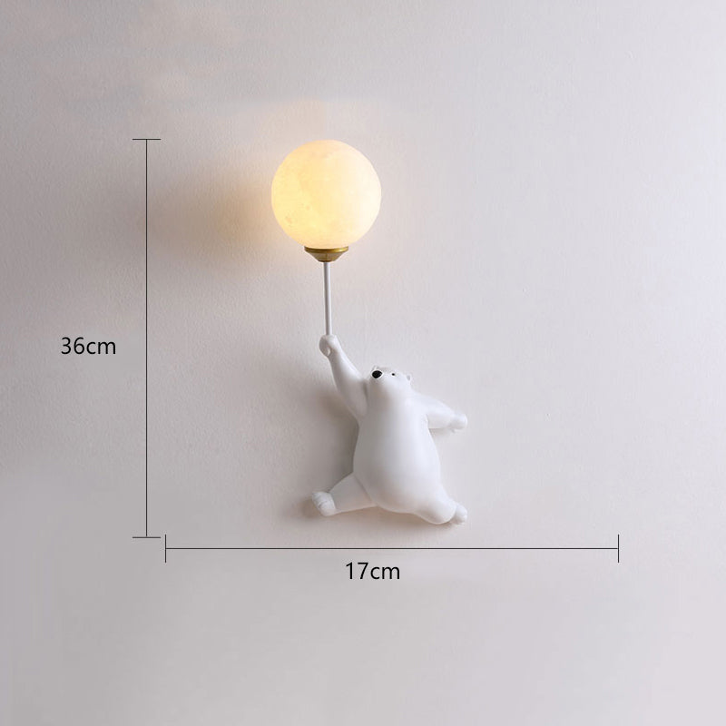 Bear Balloon Applique Murale Ours Ballon Moderne Animale Salon - 11