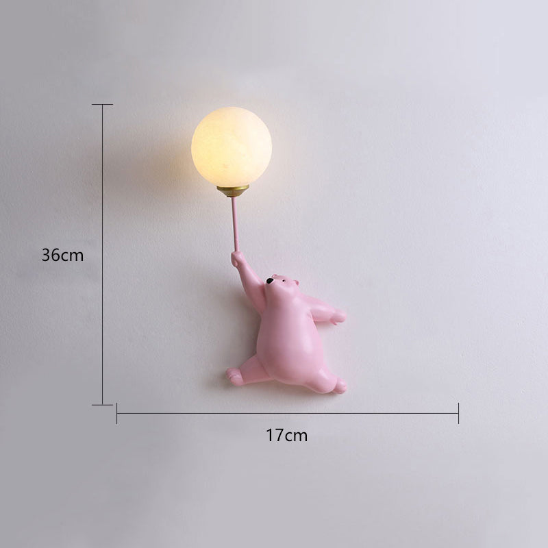 Bear Balloon Applique Murale Ours Ballon Moderne Animale Salon - 19