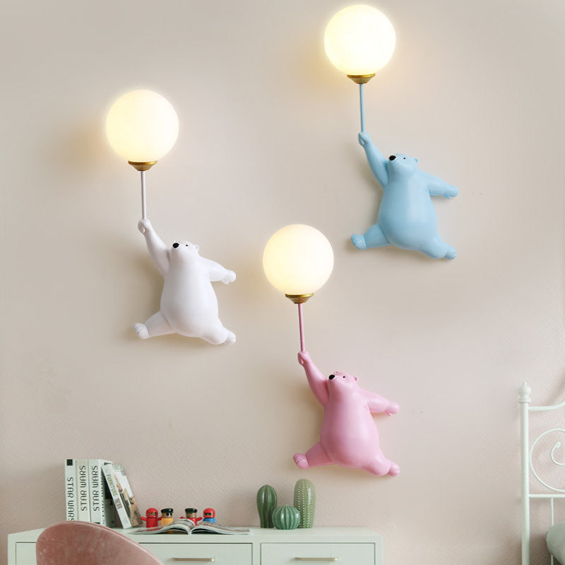 Bear Balloon Applique Murale Ours Ballon Moderne Animale Salon - 2