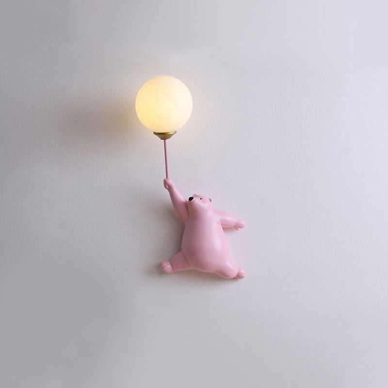 Bear Balloon Applique Murale Ours Ballon Moderne Animale Salon - 5