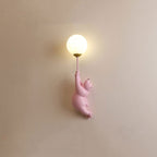 Bear Balloon Applique Murale Ours Ballon Moderne Animale Salon - Rose - B