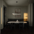 Nixie Suspension Géométrique Moderne Soie Blanc Salon - Neutralighting