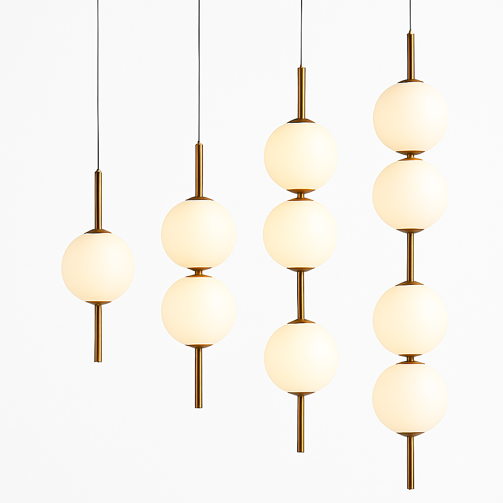 Suspension — Boule de verre suspension pour chambre chevet lampe suspendue lustres de plafond éclairage moderne décoration entrée Luminaire LED