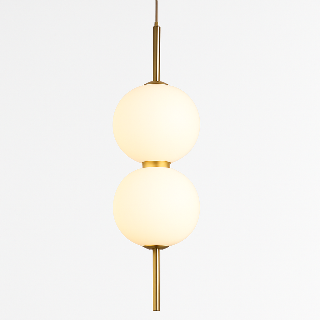 Suspension — Boule de verre suspension pour chambre chevet lampe suspendue lustres de plafond éclairage moderne décoration entrée Luminaire LED