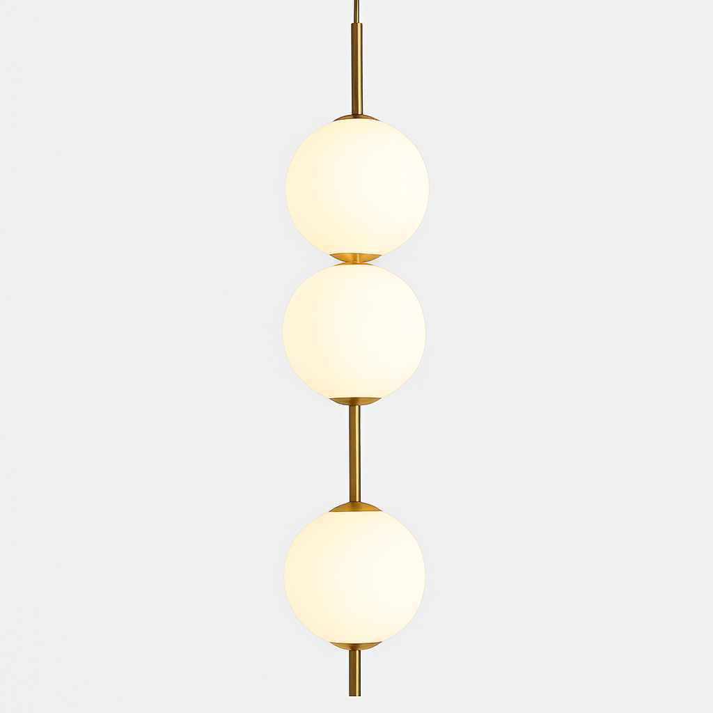 Suspension — Boule de verre suspension pour chambre chevet lampe suspendue lustres de plafond éclairage moderne décoration entrée Luminaire LED