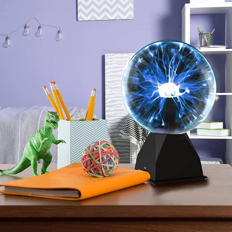 Lampe à poser — Boule Plasma Bleue