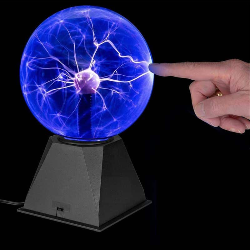 Lampe à poser — Boule Plasma Bleue