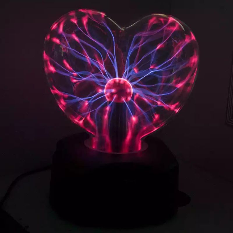 Luminaire — Boule Plasma en Forme de Coeur