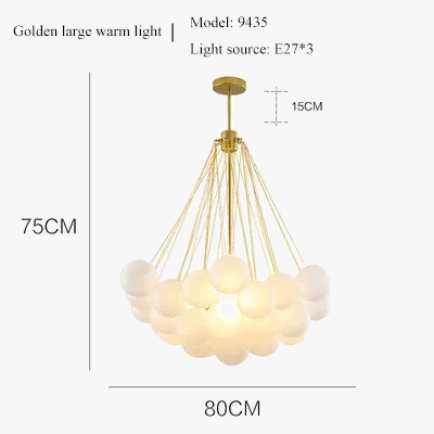 Suspension — Boules de verre blanches modernes suspension lumières pour salle à manger salon chambre cafés Hall décor à la maison lustres intérieur Lustre Luminaire