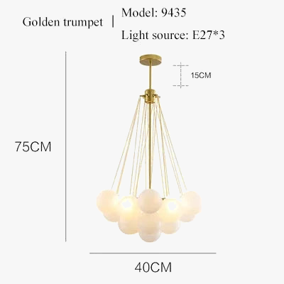 Suspension — Boules de verre blanches modernes suspension lumières pour salle à manger salon chambre cafés Hall décor à la maison lustres intérieur Lustre Luminaire