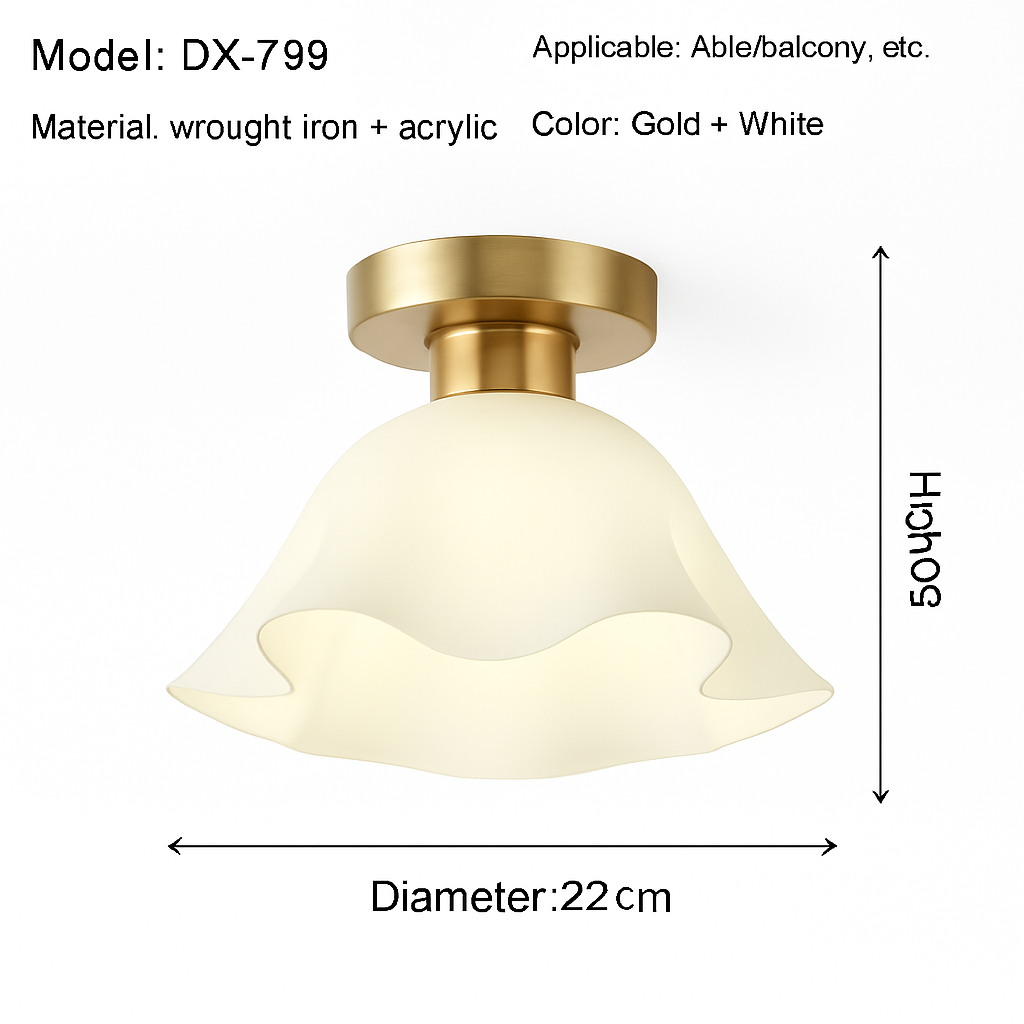 Plafonnier — Céramique verre LED couloir plafonnier pour allée couloir vestiaire balcon nordique E27 acrylique lustre reste luminaires