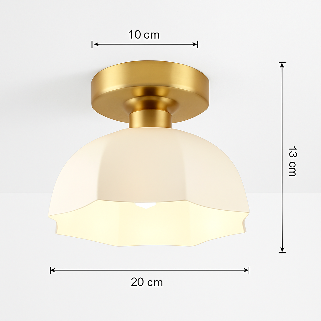 Plafonnier — Céramique verre LED couloir plafonnier pour allée couloir vestiaire balcon nordique E27 acrylique lustre reste luminaires