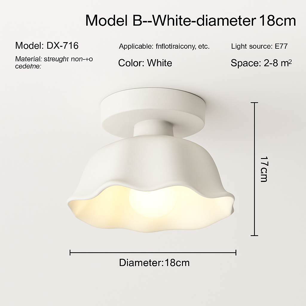 Plafonnier — Céramique verre LED couloir plafonnier pour allée couloir vestiaire balcon nordique E27 acrylique lustre reste luminaires