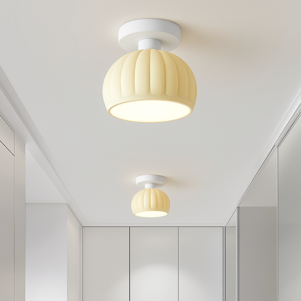 Plafonnier — Céramique verre LED couloir plafonnier pour allée couloir vestiaire balcon nordique E27 acrylique lustre reste luminaires