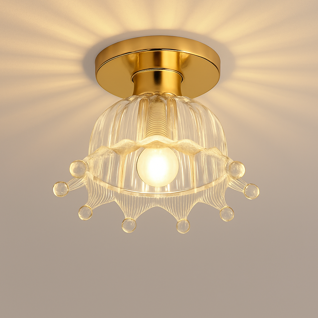 Plafonnier — Céramique verre LED couloir plafonnier pour allée couloir vestiaire balcon nordique E27 acrylique lustre reste luminaires
