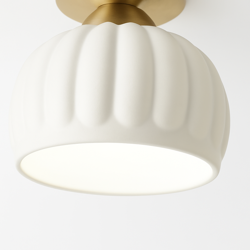 Plafonnier — Céramique verre LED couloir plafonnier pour allée couloir vestiaire balcon nordique E27 acrylique lustre reste luminaires