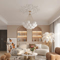Valentina Lustre Globe Modenre, Fer/Verre, Noir/Blanc, Salon - Neutralighting