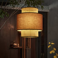 Ritta Suspension Cylindre Retro, Tissu, Beige, Salon - Neutralighting