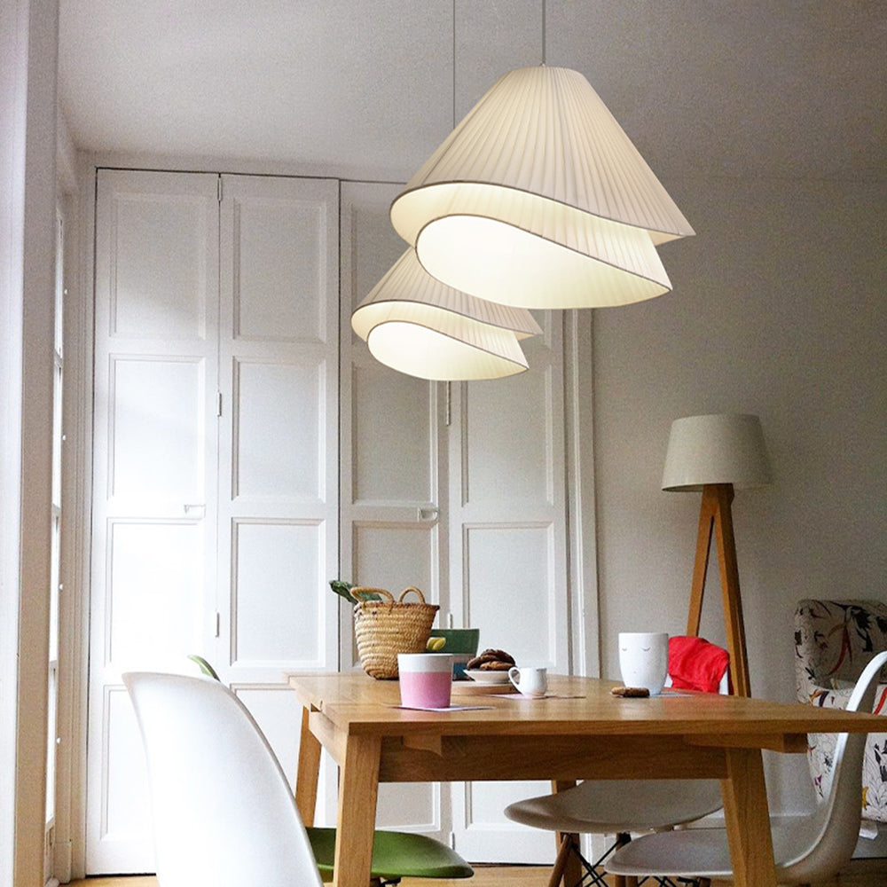 Ritta Suspension Nuage Moderne, Metal/Tissu, Blanc, Chambre à Coucher - Neutralighting