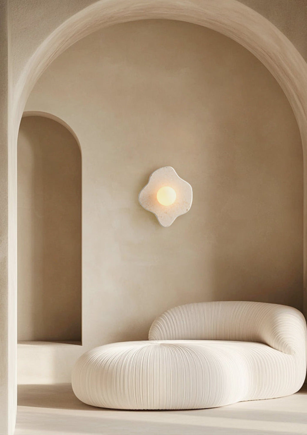 Bloom Applique Murale Rustique en Marbre - Neutralighting