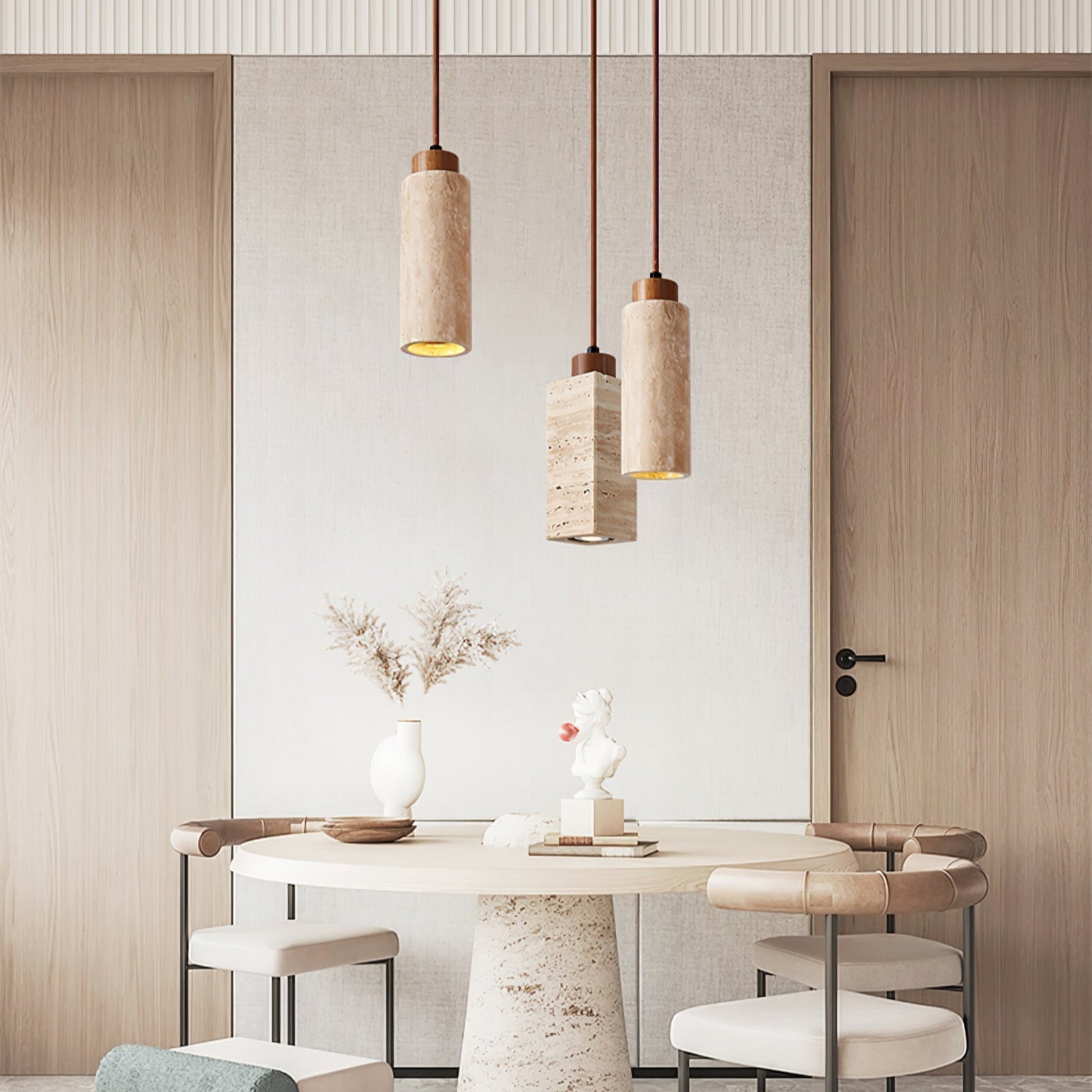 Avloris Travertin Pendentif Lumière - Neutralighting