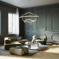 Ray Suspension Géométrique Contemporain, Métal, Doré, Salon/Chambre à Coucher - Neutralighting