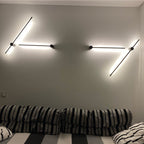 Eonix Applique Murale d'Extérieur Minimaliste Linéaire LED. Métal. Noir. Jardin - Neutralighting